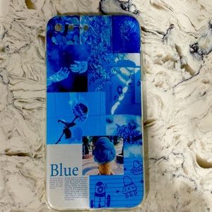 iPhone case. Size: 7 plus. Color: blue